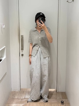 「LOWRYS FARM（ローリーズファーム）のＣＡＳＵＡＬＣＬＡＳＳＩＣ２５ 283907（キャップ、ブラック系）」を使った、kazuponさん（レディース・153cm）の春コーディネート