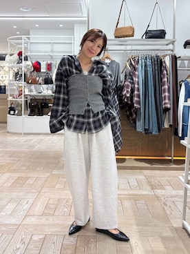 「アイテム（スウェットパンツ）」を使った、kazuponさん（レディース・153cm・30代）の夏コーディネート