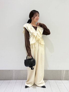 「アイテム（ピアス（両耳用））」を使った、kazuponさん（レディース・153cm・30代）の秋コーディネート