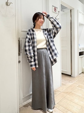 「アイテム（ピアス（両耳用））」を使った、kazuponさん（レディース・153cm・30代）の秋コーディネート