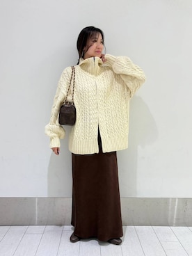 「アイテム（ピアス（両耳用））」を使った、kazuponさん（レディース・153cm・30代）の秋コーディネート