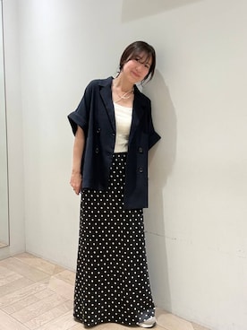 「アイテム（ネックレス）」を使った、kazuponさん（レディース・153cm・30代）の春コーディネート
