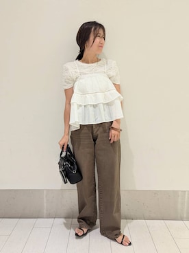 「アイテム（パンツ）」を使った、kazuponさん（レディース・153cm・30代）の夏コーディネート