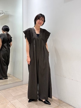 「LOWRYS FARM（ローリーズファーム）のメタルバレッタ　265411（バレッタ/ヘアクリップ、ゴールド系）」を使った、kazuponさん（レディース・153cm）の春コーディネート