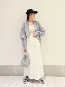 「アイテム（キャップ）」を使った、kazuponさん（レディース・153cm・20代）の春コーディネート