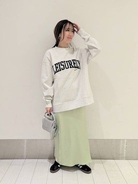 「アイテム（スウェット）」を使った、kazuponさん（レディース・153cm・30代）の冬コーディネート