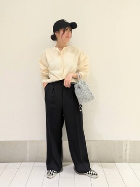 「アイテム（キャップ）」を使った、kazuponさん（レディース・153cm・20代）の春コーディネート