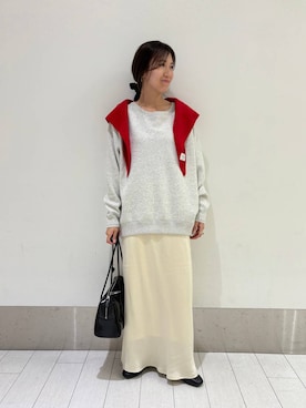 「アイテム（ストール/ショール）」を使った、kazuponさん（レディース・153cm・30代）の秋コーディネート