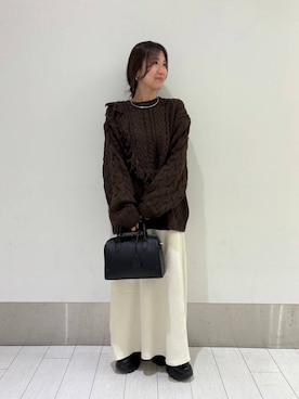 「アイテム（チョーカー）」を使った、kazuponさん（レディース・153cm・30代）の秋コーディネート