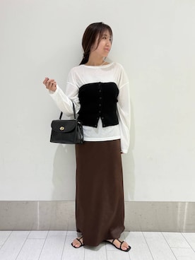 「アイテム（スカート）」を使った、kazuponさん（レディース・153cm・30代）の夏コーディネート
