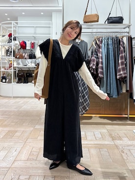 「アイテム（オールインワン・サロペット）」を使った、kazuponさん（レディース・153cm・30代）の夏コーディネート