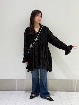 「アイテム（PC・スマホグッズ/家電）」を使った、kazuponさん（レディース・153cm）の秋コーディネート