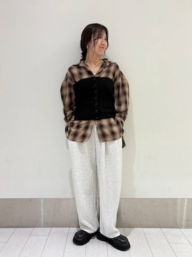 「アイテム（ピアス（両耳用））」を使った、kazuponさん（レディース・153cm・30代）の秋コーディネート
