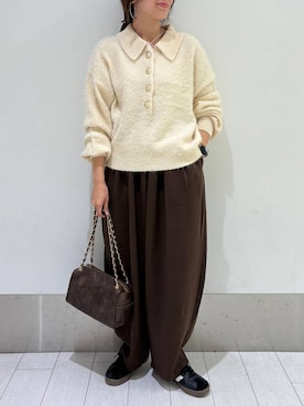 「アイテム（ピアス（両耳用））」を使った、kazuponさん（レディース・153cm・30代）の秋コーディネート