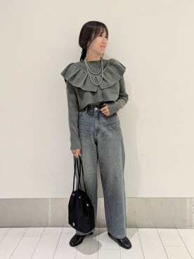 「アイテム（アクセサリー）」を使った、kazuponさん（レディース・153cm・30代）の秋コーディネート