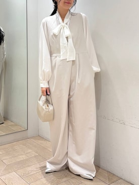 「アイテム（つなぎ/オールインワン）」を使った、kazuponさん（レディース・153cm）の冬コーディネート