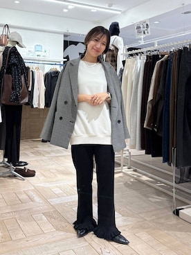 「アイテム（ネックレス）」を使った、kazuponさん（レディース・153cm・30代）の秋コーディネート