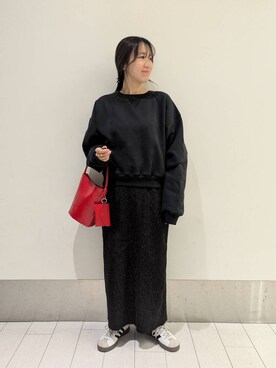 「アイテム（スウェット）」を使った、kazuponさん（レディース・153cm・30代）の冬コーディネート