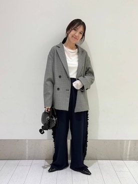 「アイテム（ジャケット/アウター）」を使った、kazuponさん（レディース・153cm・30代）の秋コーディネート