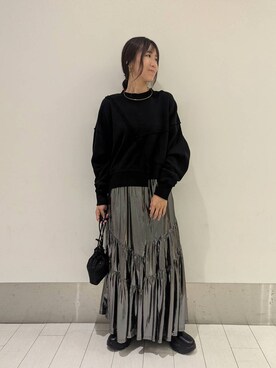 「アイテム（スウェット）」を使った、kazuponさん（レディース・153cm・30代）の秋コーディネート