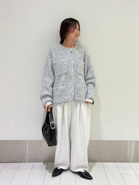 「アイテム（スウェットパンツ）」を使った、kazuponさん（レディース・153cm・30代）の冬コーディネート