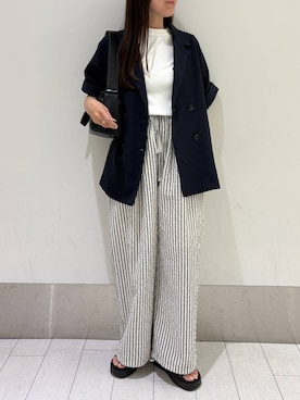 「LOWRYS FARM（ローリーズファーム）のアイテム（ジャケット/アウター）」を使った、kazuponさん（レディース・153cm）の春コーディネート