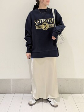 「アイテム（スウェット）」を使った、kazuponさん（レディース・153cm・30代）の冬コーディネート