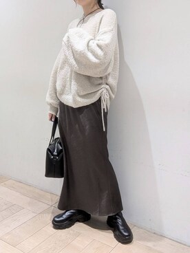 「アイテム（アクセサリー）」を使った、kazuponさん（レディース・153cm・30代）の冬コーディネート