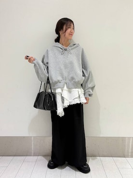 「アイテム（パーカー）」を使った、kazuponさん（レディース・153cm・30代）の秋コーディネート