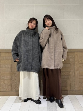 「アイテム（その他アウター）」を使った、kazuponさん（レディース・153cm・30代）の秋コーディネート