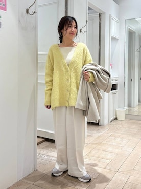 「アイテム（カーディガン/ボレロ）」を使った、kazuponさん（レディース・153cm・30代）の冬コーディネート