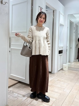 「アイテム（ブーツ）」を使った、kazuponさん（レディース・153cm・30代）の冬コーディネート