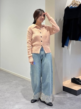 「LOWRYS FARM（ローリーズファーム）のバレエシューズ 1049086（バレエシューズ、ブラック系）」を使った、kazuponさん（レディース・153cm）の秋コーディネート
