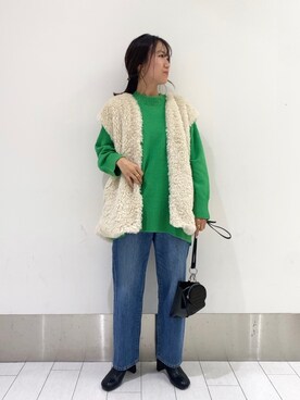 「LOWRYS FARM（ローリーズファーム）のストレッチヒールブーツ　851418（ブーツ）」を使った、kazuponさん（レディース・153cm）の秋コーディネート