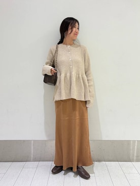 「アイテム（スカート）」を使った、kazuponさん（レディース・153cm・30代）の秋コーディネート