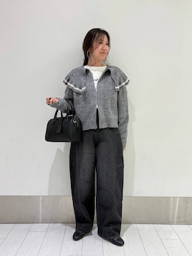 「アイテム（Tシャツ/カットソー）」を使った、kazuponさん（レディース・153cm・30代）の秋コーディネート