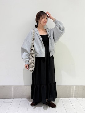 「LOWRYS FARM（ローリーズファーム）のLFガラトートBAG 284403（トートバッグ）」を使った、kazuponさん（レディース・153cm・30代）の秋コーディネート