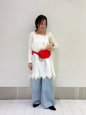 「アイテム（バッグ）」を使った、kazuponさん（レディース・153cm・30代）の春コーディネート