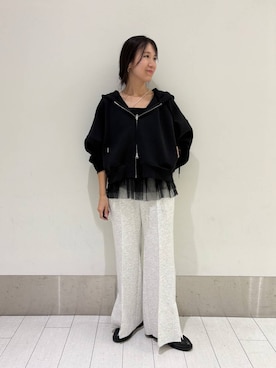 「LOWRYS FARM（ローリーズファーム）のステンレス＊ネックレス　349527（ネックレス）」を使った、kazuponさん（レディース・153cm・30代）の秋コーディネート