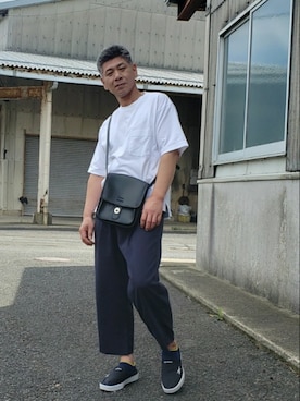 「Reebok（リーボック）のアイテム（スリッポン）」を使った、ヨッシーさん（メンズ・168cm）の秋コーディネート