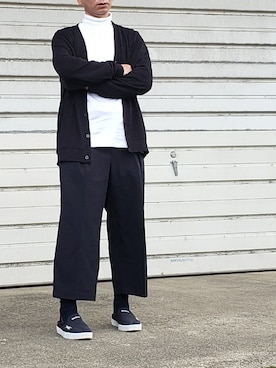 「Reebok（リーボック）のアイテム（スリッポン）」を使った、ヨッシーさん（メンズ・168cm）の冬コーディネート