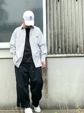 「OY（オーワイ）のアイテム（帽子）」を使った、ヨッシーさん（メンズ・168cm）の春コーディネート