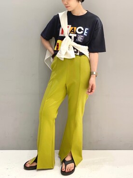 「SEVENDAYS=SUNDAY（セブンデイズサンデイ）のアイテム」を使った、ふじやさん（レディース・161cm）の夏コーディネート
