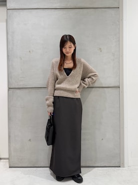 「URBAN RESEARCH（アーバンリサーチ）のアイテム（ニット/セーター）」を使った、yamakanaさん（レディース・163cm）の秋コーディネート