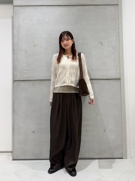 「RODE SKO（ロデスコ）のアイテム（ローファー）」を使った、yamakanaさん（レディース・163cm）の秋コーディネート