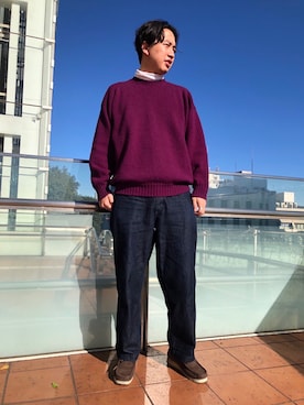 たかはしさとしさん(メンズ・180cm)の冬コーディネート
