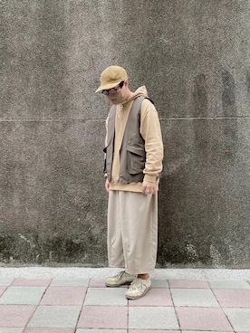 「united arrows」｜「アイテム（キャップ）」を使った、Jayさん（メンズ・166cm）の冬コーディネート