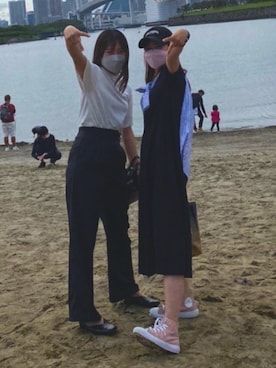 r.kwmrさん（レディース・155cm）の春コーディネート