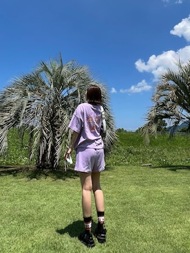 「GUコーデ」｜「アイテム（スウェットパンツ）」を使った、sさん（レディース・159cm）の夏コーディネート