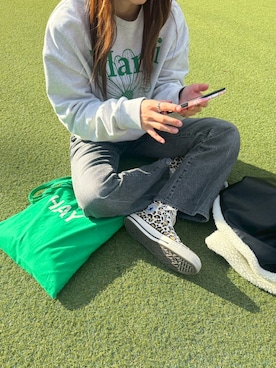 「アイテム（スウェット）」を使った、sさん（レディース・160cm・20代）の秋コーディネート